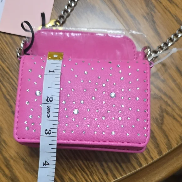 Juicy Couture Pink Mini Bag with Silver Chain - Picture 7 of 8